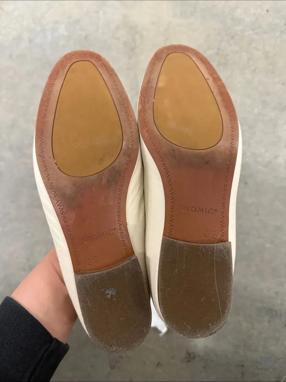 Vionic Cream Leather Slip-On Loafers for Women
